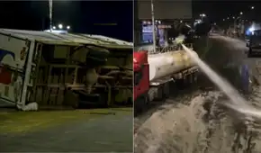 Derrame de aceite de cocina en La Victoria deja pista resbalosa y causa múltiples accidentes de tránsito