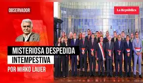 Misteriosa despedida intempestiva, por Mirko Lauer
