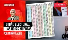 Otoño electoral, las hojas muertas, por Mirko Lauer