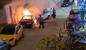 Incendian auto de taxista en Independencia por negarse a pagar cupo: hombre era extorsionado desde hace 6 meses