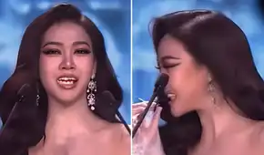 Candidata del Miss Grand Tailandia 2026 sufre caída de su carilla dental en plena competencia en vivo