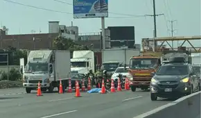 Motociclista pierde la vida tras chocar contra una camión cerca del puente Atocongo