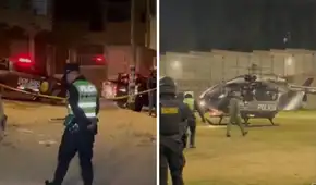 Suboficial fue herido tras frustrar asalto en Huaycán: lo trasladaron en helicóptero de emergencia