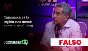 Cajamarca no es la región con menos anemia del Perú, como afirmó Mesías Guevara
