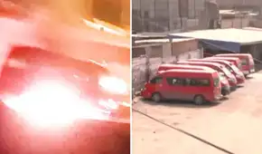 Nuevo ataque contra 'Los Rojitos': delincuentes incendian unidad en SJM a pocas semanas de la muerte de chofer