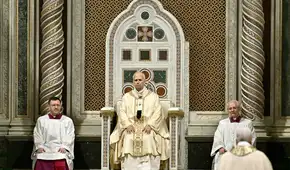 León XIV celebra su primera misa de Semana Santa como pontífice y pide combatir "esta hora oscura" en medio de la guerra