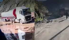 Huaicos bloquean la Carretera Central en San Rafael: pasajeros varados y tráiler atrapado