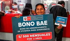 BAE: Ministerio de Vivienda convocó 448 familias para que accedan a bonos para emergencia