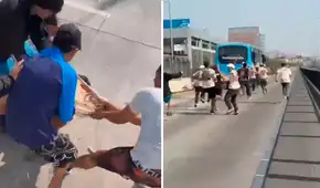 Hinchas graban agresión y ocasionan disturbios previo al clásico entre Alianza Lima y Universitario de Deportes