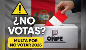 ¿Cuánto se paga de multa por no votar en las Elecciones Generales 2026?
