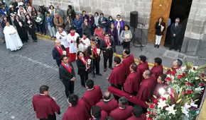 CSJAR sacó en procesión sagrada imagen del Señor de la Sentencia