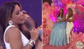 Karen Dejo rompe en llanto al ver a su hija convertida en quinceañera en televisión: "Solo quiero verla feliz"