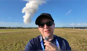 Aldo Bartra, divulgador científico, tras vivir el despegue de Artemis II: “Fue tan intenso que quemaba los ojos”