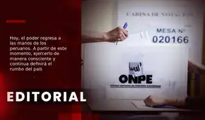 El poder regresa hoy a las manos de los peruanos