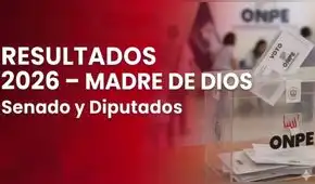 Resultados Elecciones 2026 en Madre de Dios: senadores y diputados electos HOY, domingo 12 de abril
