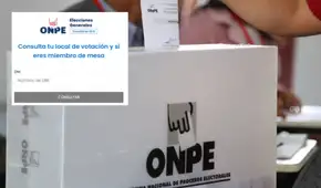 Dónde me toca votar hoy por Elecciones 2026: link oficial de la ONPE