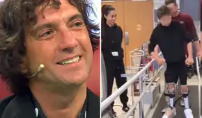 Antoñito, hijo de Sheyla Rojas y Antonio Pavón, logra caminar sin ayuda y conmueve a su padre