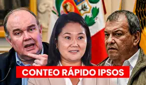 Conteo rápido de IPSOS: Keiko lidera, mientras Roberto Sánchez, López Aliaga y Nieto empatan en el segundo lugar