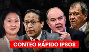 Conteo rápido de IPSOS: Keiko lidera, mientras Roberto Sánchez, López Aliaga y Nieto empatan en el segundo lugar