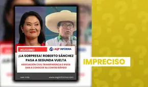 Es impreciso que Ipsos asegure que Roberto Sánchez pasará a segunda vuelta: se proyecta un triple empate técnico en el segundo lugar