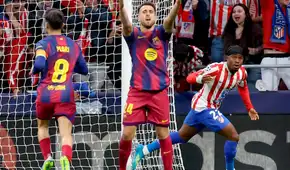 Partido Atlético Madrid vs Barcelona EN VIVO HOY por Champions League: expulsado Eric García a poco del final
