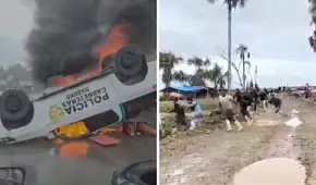 La Pampa: atacan camionetas de la Policía durante operativo contra la minería ilegal en Madre de Dios