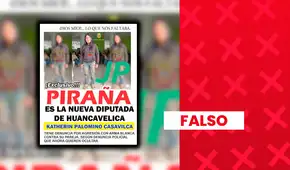 Es falso que Catherin Palomino, candidata de JP, tenga denuncias policiales por agresión con arma blanca