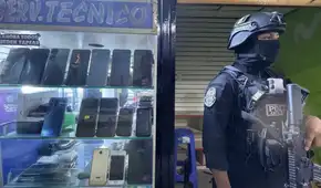 Megaoperativo en Trujillo en centro comercial: incautan más de 100 celulares robados y varios detenidos