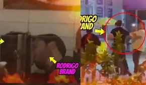 Mayra Goñi es ampayada besándose apasionadamente con actor Rodrigo Brand y él protagoniza acalorada pelea con reportero de 'Amor y fuego'