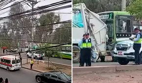 Bus ETUPSA 73 choca contra camión de basura y trabajador de limpieza pierde la vida en Villa El Salvador