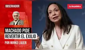 Machado pide revertir el exilio, por Mirko Lauer