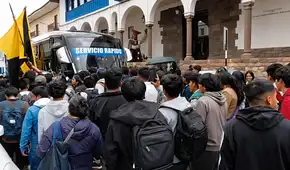 Cusco mantiene medio pasaje universitario en S/0.50 tras protesta de estudiantes de la UNSAAC