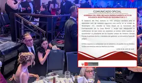 Perú condena ataque durante la Cena Anual de Corresponsales en la Casa Blanca