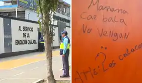 Pintas en baños de colegios del Callao advierten sobre ataques armados: “Mañana no vengan”