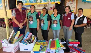 Corte Superior de Piura entrega útiles escolares a niños de Cumbibira Norte