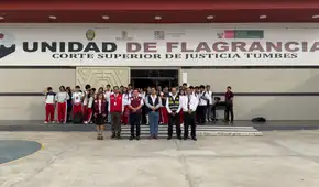 Ruta de la Flagrancia acerca la justicia a escolares del IEP El Triunfo