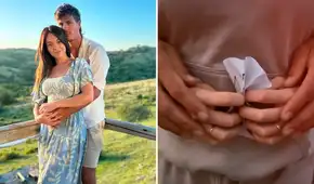 Jazmín Pinedo muestra su vientre y hace importante anuncio junto a su novio extranjero Pedro Araujo: “Ya es una realidad”