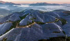 China construye el parque solar más grande del mundo y convierte un desierto en un oasis lleno de vida