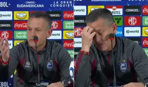 Horacio Melgarejo, DT de Cienciano, protagoniza tenso cruce en conferencia de prensa: “Siguiente pregunta o me paro y me voy”