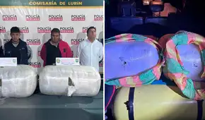 Suboficial y exintegrante de la Fuerza Aérea del Perú fueron detenidos transportando más de 50 kilos de marihuana