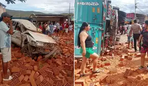 Tragedia en Jaén: tráiler de ladrillos impacta varios vehículos y deja cinco fallecidos en carretera Belaúnde Terry