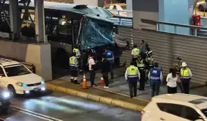 Bus Metropolitano accidente en Vía Expresa cambio en ruta según ATU tras choque