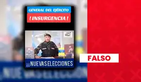 Es falso que general en retiro del Ejército haya pedido nuevas Elecciones Generales 2026: video fue sacado de contexto y data de hace siete años