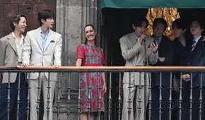 BTS desata furor en México tras realizar ‘balconazo’ desde Palacio Nacional junto a la presidenta Claudia Sheinbaum