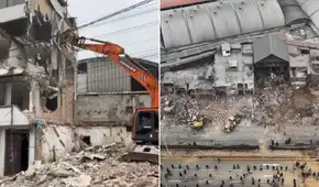 Demuelen construcciones ocupadas por más de 20 años en la Carretera Central para ampliar avenida Nicolás Ayllón