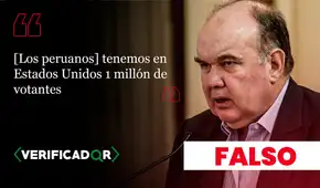 Rafael López Aliaga y la falsa cifra de 1 millón de votantes peruanos en EE.UU.