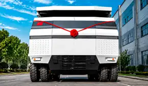 China supera sus límites con el primer camión minero 8x4 sin conductor, capaz de dominar terrenos difíciles al girar sobre su eje
