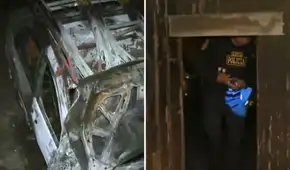 Dos minivans fueron consumidas por un fuerte incendio dentro de una cochera en el Callao: PNP no descarta extorsión
