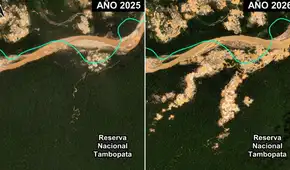 Minería ilegal avanza en área protegida Tambopata: monitoreo satelital revela más de 500 hectáreas deforestadas