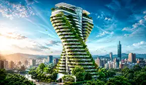 Taiwán se luce con un ícono arquitectónico en forma de ADN que ayudaría a enfriar la Tierra: une lujo, naturaleza y tecnología